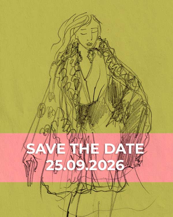 SAVE THE DATE - Modenschau Herbst-Winter 2026 Kleider von Ewa Kuich